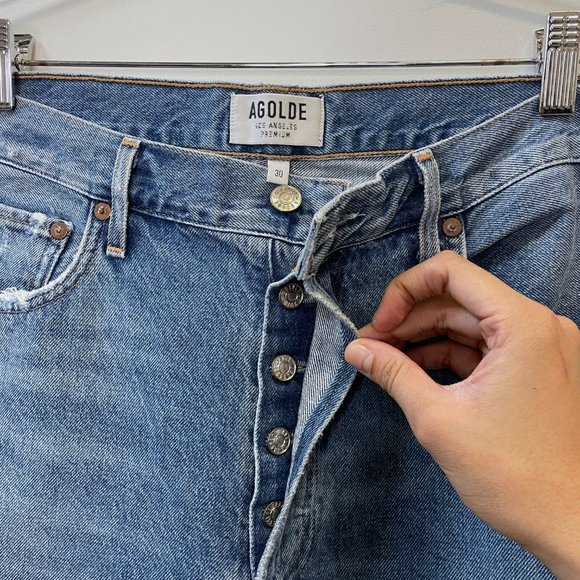 Agolde Jamie Feel Good High Rise Classic Jeans sz 30 - Picture 4 of 8